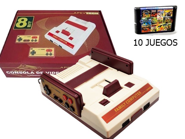 &uu CONSOLA FAMILY RETRO + JUEGOS INTEGRADOS APVTECH